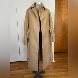 H&M camel wrap coat